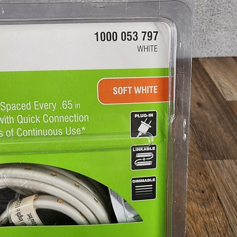 Commercial Electric LED Ribbon Light 13.2 ft Soft White Indoor Outdoor Dimmable